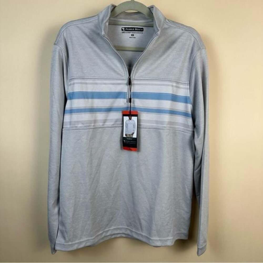 Pebble Beach Quarter Zip Pullover, size medium men’s,